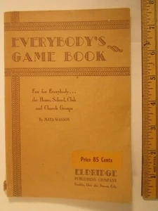Paperback EVERYBODY'S GAME BOOK Mata Wasson c 1930's[Z96d] - Imagen 1 de 3