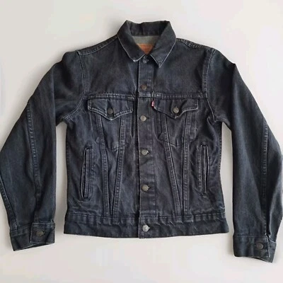 Chaqueta Vaquera Levi's Vintage Trucker Tipo 3 Talla 18 Negra Rock & Roll Metal Punk  Foto 1 de 4