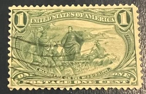 #285 1c TRANS-MISSISSIPPI ISSUE UNUSED MH SINGLE - Picture 1 of 9