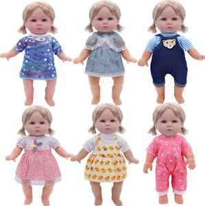 12 Sets Baby Doll Clothes for 12 13 14 Inch Dolls, Alive Doll Clothes Colorful P - Picture 1 of 26
