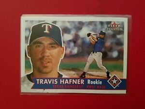 2001 Fleer Tradition Travis Hafner RC Rangers