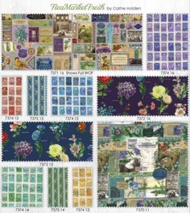 FLEA MARKET FRESH 20 Fat Quarters Moda junk journal fabric quilting sew 7370AB - Picture 1 of 20