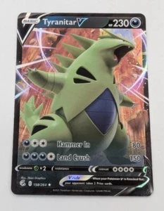 Pokemon TCG Tyranitar V 158/264 Fusion Strike Holo Ultra Rare NM/M - Picture 1 of 2