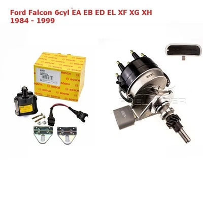 Ignition Coil and Distributor for Ford Falcon 6cyl EA EB ED EL XF XG XH 1984 to  - Image 1 of 4