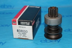NOS Federal Parts Corp BD8110 STD SDN1A NIE-SD2 BW SD207 Starter Drive FPC - Bild 1 von 4