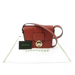 Longchamp Box Trot 30-25010810 Schultertasche klein Leder rot 7,3 x 6,1 inch - Bild 1 von 12