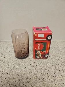 Rare Coca Cola McDonalds 40th Anniversary JAPAN Branded Glass Curvy Can (X) - Picture 1 of 7