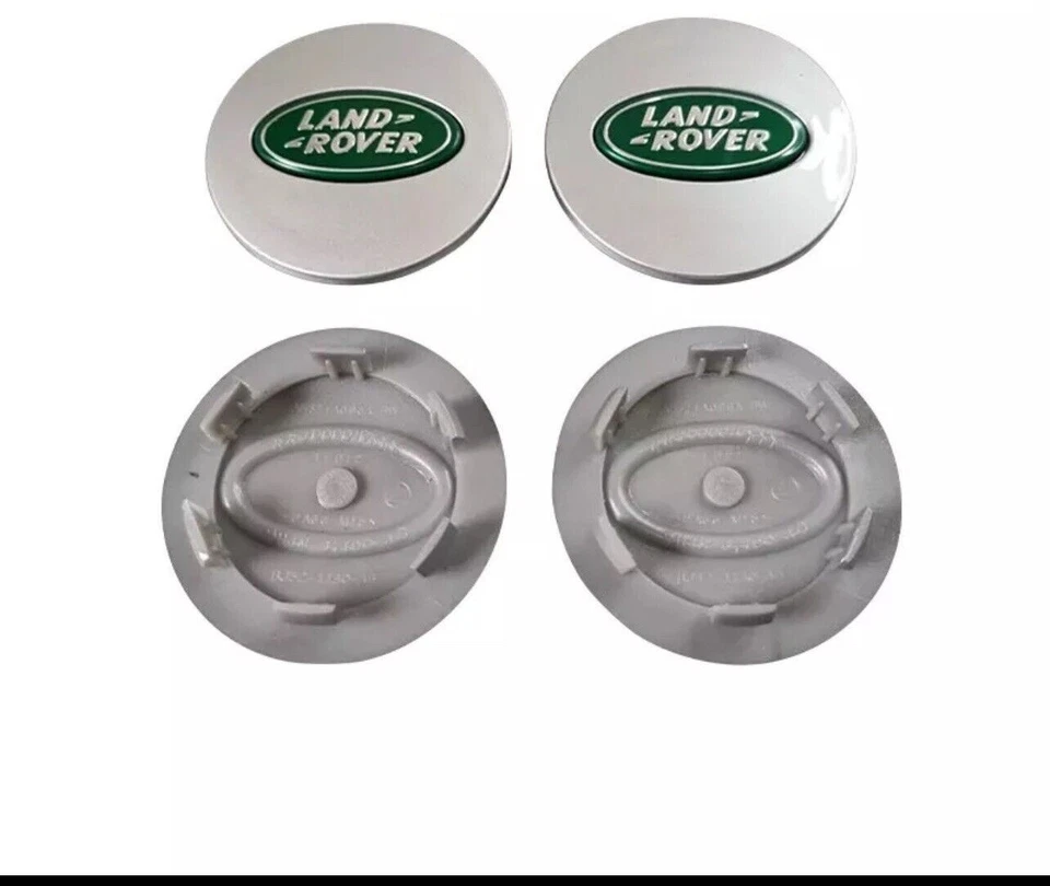 Juego de 4 tapacubos centrales de rueda Land Rover plateados brillantes 62 mm Foto 1 de 1