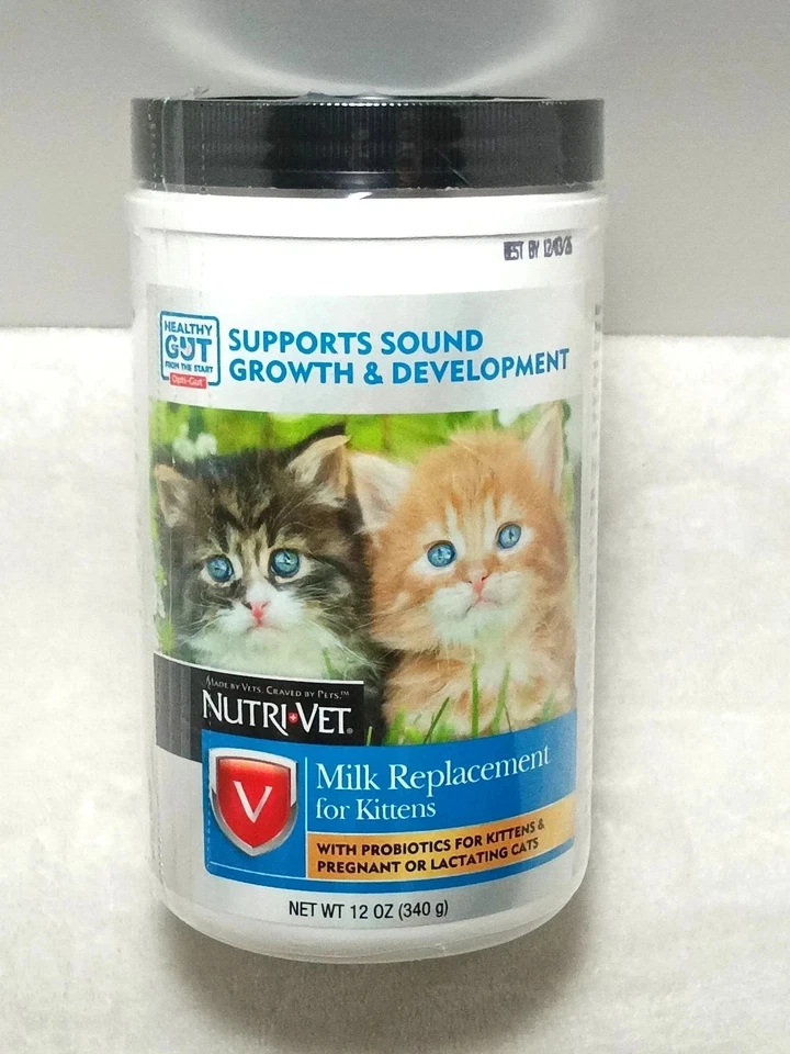 Reemplazo de leche Nutri-vet para gatitos leche en polvo gatito 12 onzas probióticos Foto 1 de 1