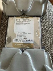 Western Digital WD Gold 7200RPM, 3.5", SATA III, 128MB Cache, 2TB Hard Drive HDD - Picture 1 of 3