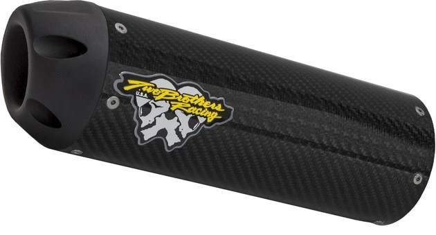 Two Brothers Hurricane Slip-On Carbon w/Black Cap for Yamaha YZF-R3 15-23 - Image 1 of 1