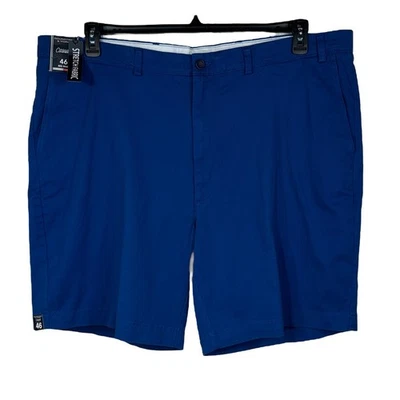 Roundtree & Yorke SZ 46 Casual Shorts Classic Fit Flat Front 9" Inseam Zip-Fly - Image 1 of 4