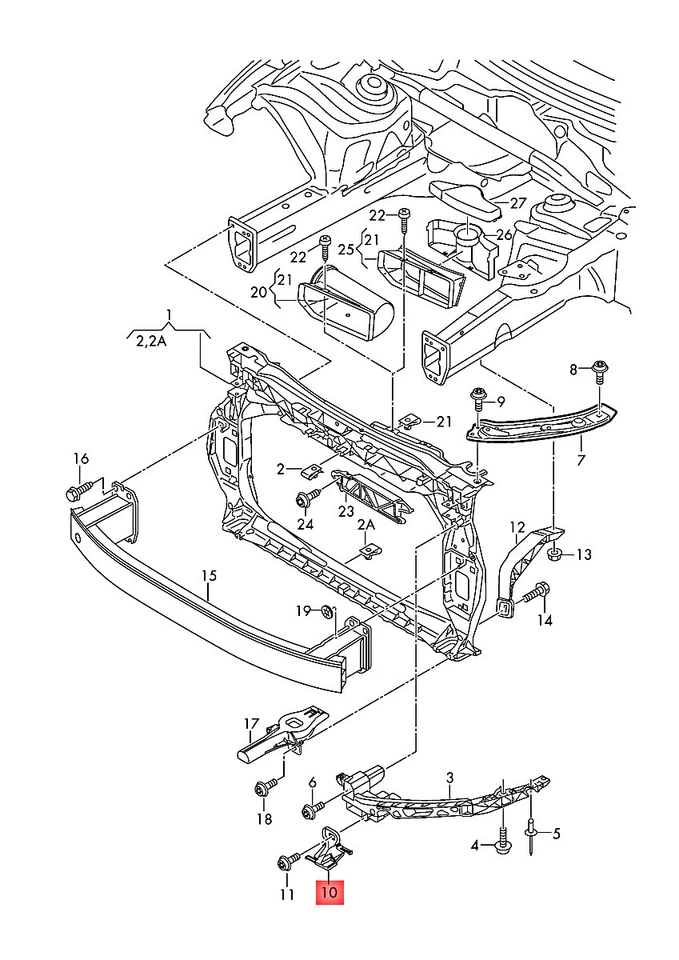 Soporte Original Derecho AUDI Q3 8U0805334A Foto 1 de 1