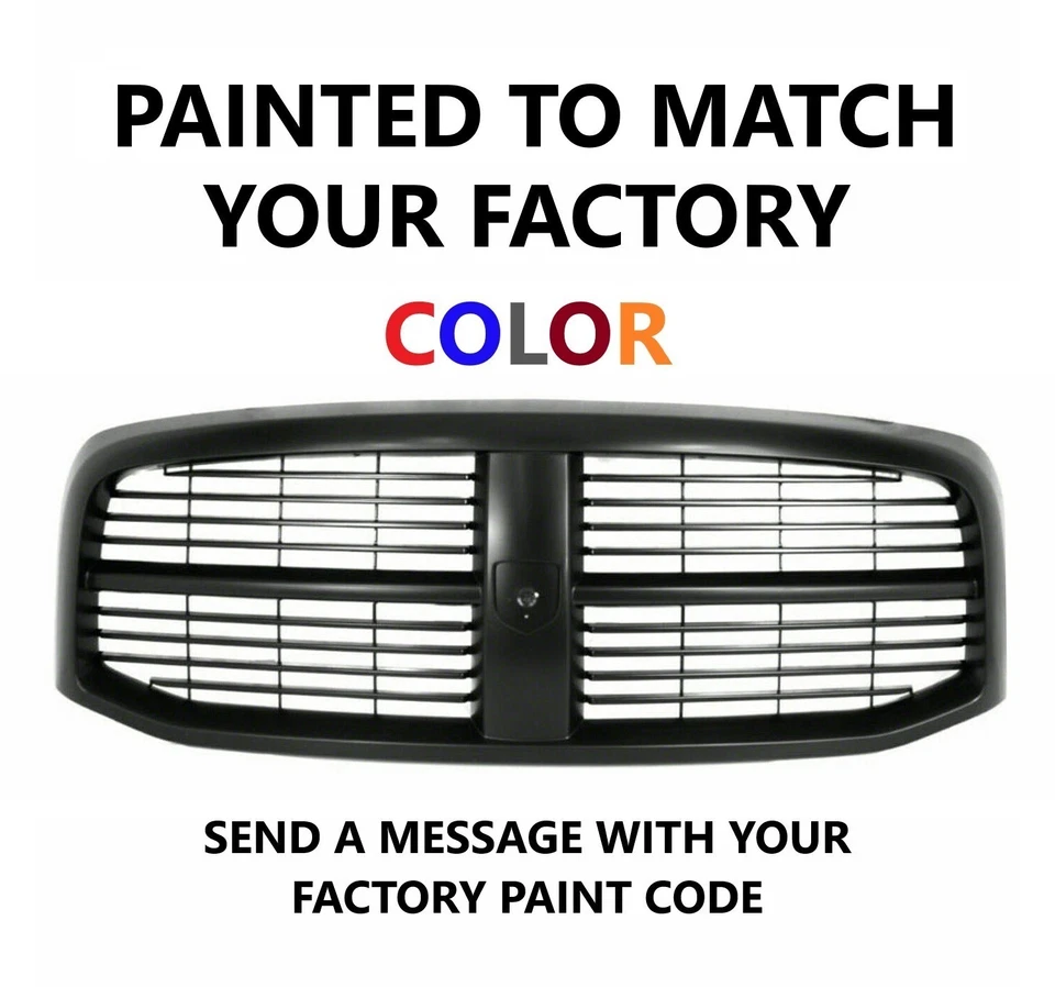 Nueva parrilla delantera pintada Dodge Ram 1500 2006-2008 Dodge RAM 2500 3500 2006-2009 Foto 1 de 4