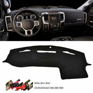 Cubierta de tablero negra Dashmat nueva para 2011-2016 DODGE RAM1500 2500 3500 - Imagen 1 de 7