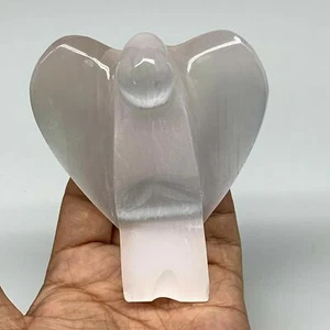 Cristal de ángel de selenita natural (satén Spar) 301,5 g, 3,9 x 3,2 x 1,6 g @ Marruecos, B8987 - Imagen 1 de 11