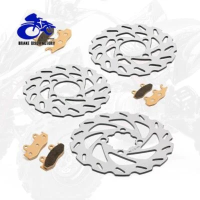 For Yamaha Raptor 700R YFM700R 13-25 YFZ 450R Front Rear Brake Disc Rotors Pads - Image 1 of 4