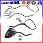 A# Motorcycle Mirrors Skeleton Hand Motorbike Rearview Mirrors 10mm 8mm Left+Rig