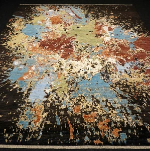 Designer Orient Teppich 293 x 246 cm Ziegler Modern Schwarz Zigler Handgeknüpft - Bild 1 von 12