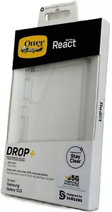OTTERBOX Shockproof Clear Case Cover for Samsung Galaxy S23 React Drop Proof - Picture 1 of 2