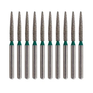 Fresas de diamante con llama dental FG grano grueso verde 863/012C para pieza de mano de alta velocidad - Imagen 1 de 4