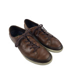 Ecco Mens Soft Street EU Size 47/US 13-13.5 Brown Leather Lace up Casual Shoes 