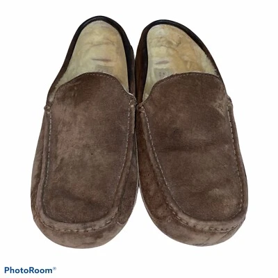 UGG AUSTRALIA Ascot Brown Size 12 Men Suede Slippers  - Image 1 of 4