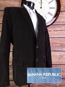 Banana Republic Blazer Mens Sport Coat 44L Jacket Two Button Corduroy Cotton