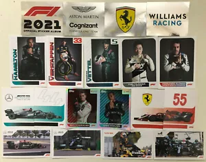 TOPPS F1 2021 FORMULA 1 STICKER COLLECTION No's 1 - 232 pick choose - Picture 1 of 223