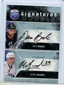 2007-08 Be A Player Signatures Duals #2S-BL Dan Boyle/Mike Lundin - Picture 1 of 2
