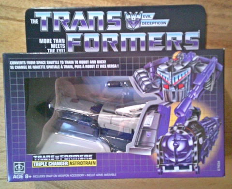 Transformers Retro ASTROTRAIN Action Figure Walmart Exclusive Cover