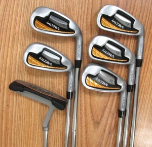 WILSON ULTRA SL IRON SET 6-P/W MENS FLEX STEEL SHAFTS SUPER LONG & PUTTER - Picture 1 of 15