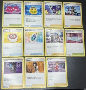 (11) Lote de Tarjetas de Entrenador de Voltaje Vivid Pokémon JCC 2020 Espada y Escudo Inglés Casi Nuevo - Imagen 1 de 1
