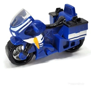 Fisher Price Imaginext azul policía motocicleta ciudad pieza juguete bicicleta rescate - Imagen 1 de 6
