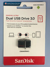 Genuine SanDisk 32GB Ultra Dual OTG USB 3.0 Flash Drive USB Stick USB- Micro USB