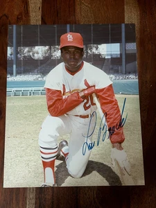 Lou Brock Signed Auto Autograph 8X10 Photo HOF 1985 Not Authenticated - Picture 1 of 4