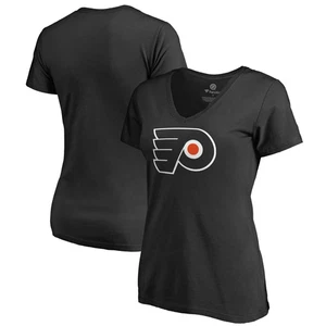 Women's Black Philadelphia Flyers Team Alternate V-Neck T-Shirt - Picture 1 of 3