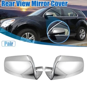 1 Pair Car Exterior Chrome Plated Top Half Mirror Cover for GMC Terrain 10-17 - Foto 1 di 7