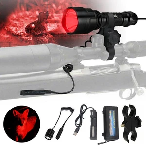 Outdoor Rotlicht LED Nachtsicht Zoom Jagd Astronomie Taschenlampe Box Akku Kit - Bild 1 von 12