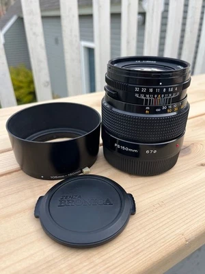 Bronica SQ 150mm F4 Zenzanon PS Lens w/ hood - Image 1 of 4