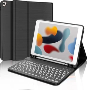 Cover e Tastiera per iPad 9a/8a/7a Generazione, per iPad 10.2" Retroilluminata - Zdjęcie 1 z 7