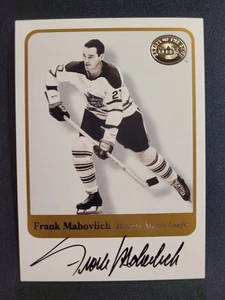 2001-02 Fleer Greats of the Game Auto Autograph Frank Mahovlich - Picture 1 of 2