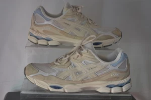 Asics Men's Gel-NYC beige and blue suede detail trainers UK size 9 - Bild 1 von 9