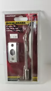 Hillman Part 853113 6 inch Satin Nickel Flush Bolt - Picture 1 of 12