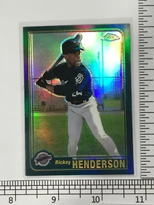 Rickey Henderson 2001 Topps Chrome Traded Refractor #t77 San Diego Padres - Picture 1 of 2