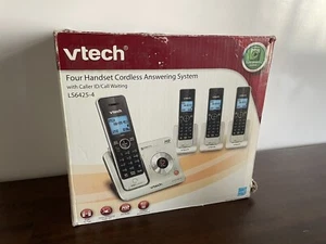 VTech LS6425-4 Cordless Phones W/Answering System Caller ID-4 Lines - Zdjęcie 1 z 5