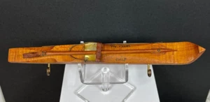 Vintage Holz Ski Schlüsselanhänger Souvenir aus Puerto Varas, Chili - Bild 1 von 5