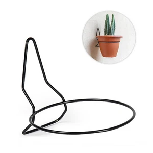 Soporte Metal para maceta de pared 20 cm Negro - Imagen 1 de 5