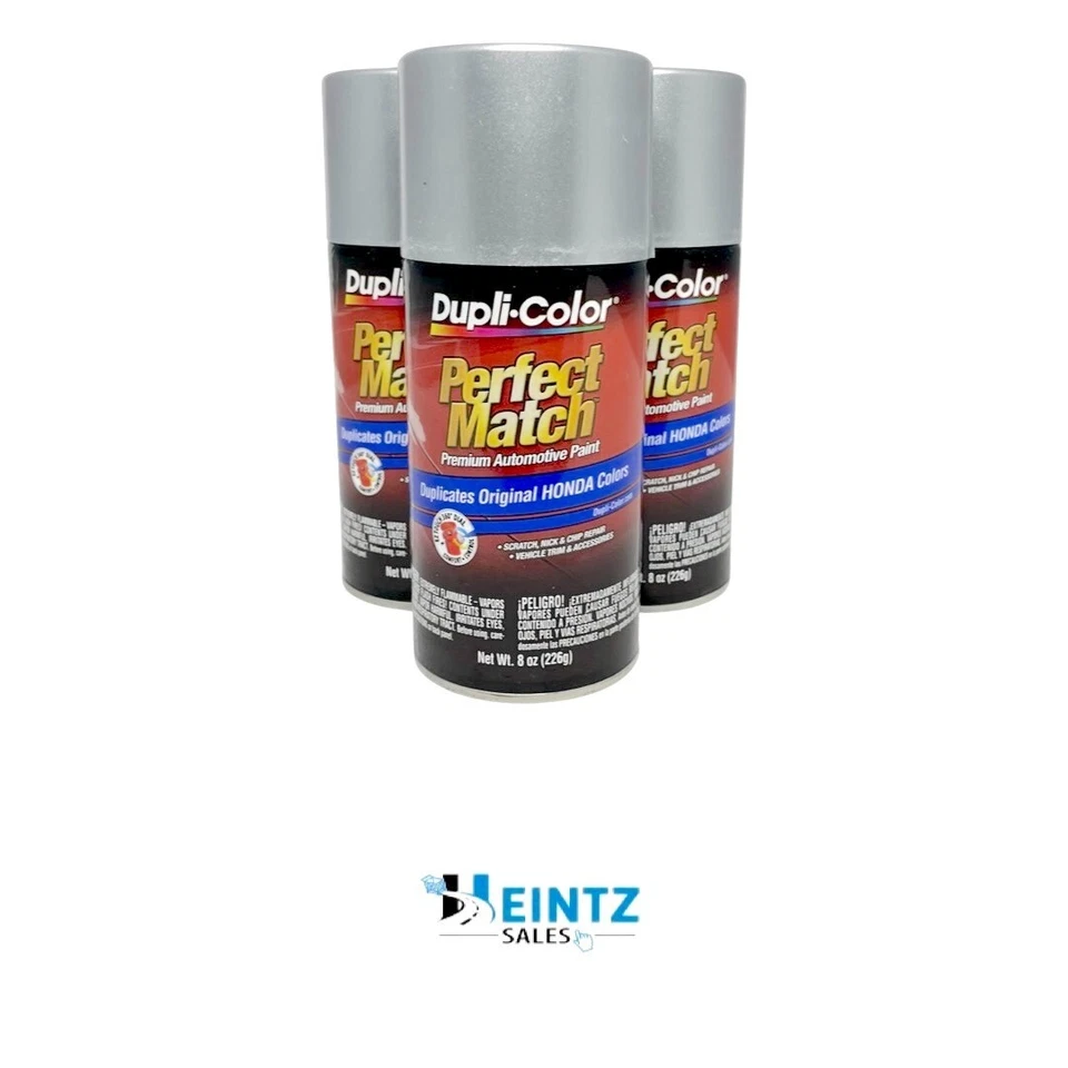 Duplicolor BHA0971 Perfect Match Honda Satin Silver Metallic NH623M 8oz (3 PACK) Foto 1 de 1