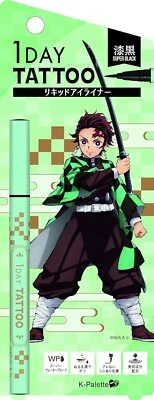 K-paleta 1 Día Tatuaje Último Lápiz Delineador de Ojos 24hWPk Super Black Demon Blade JP Foto 1 de 2